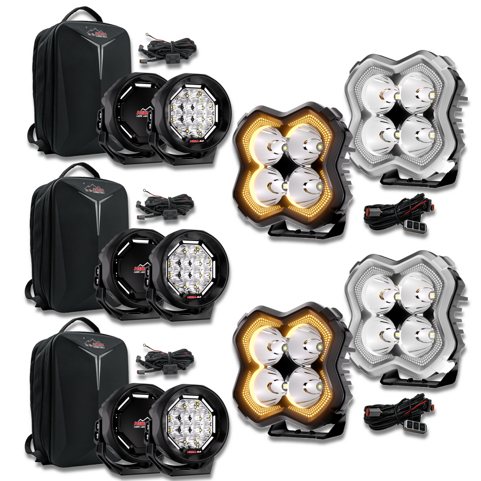 HIMA Hornet5×6 LightLight Bar + Xplore4×4 LightLight Bar — HM-COMBO78