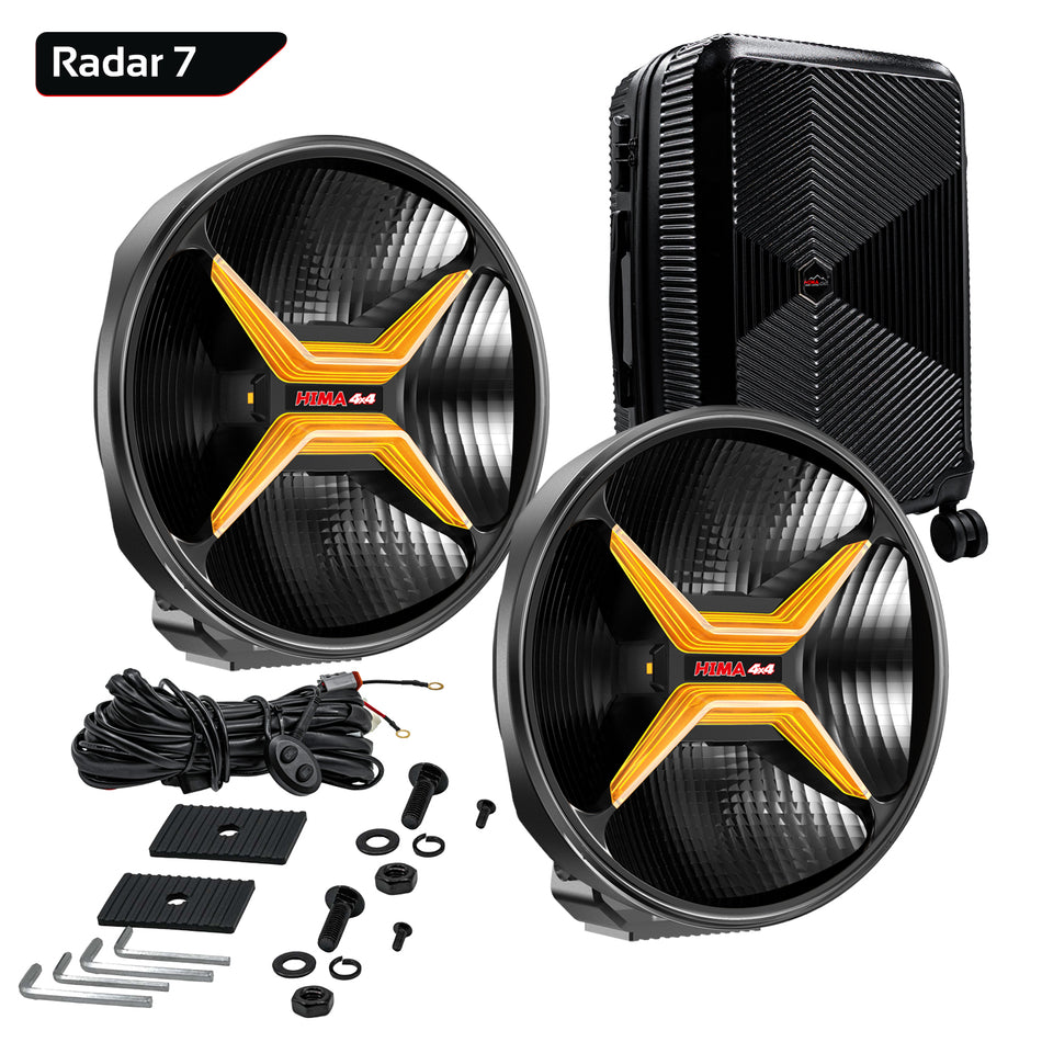 Radar7 LED AUXILIARY LIGHT POD PAIR - UNIVERSAL