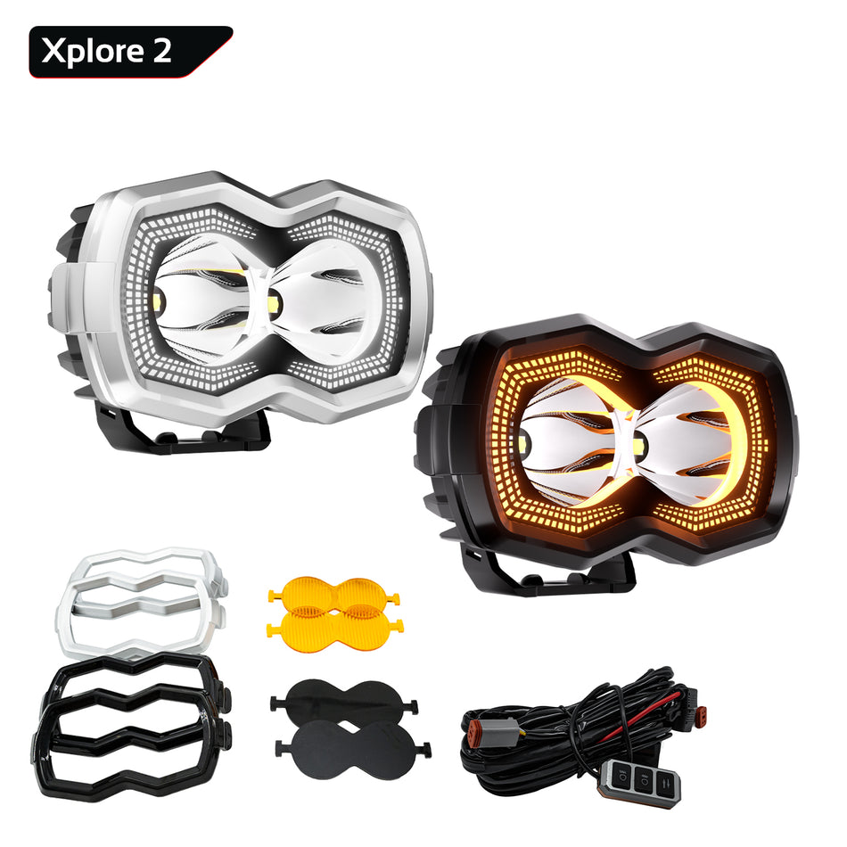 Xplore2 LED AUXILIARY LIGHT POD PAIR - UNIVERSAL