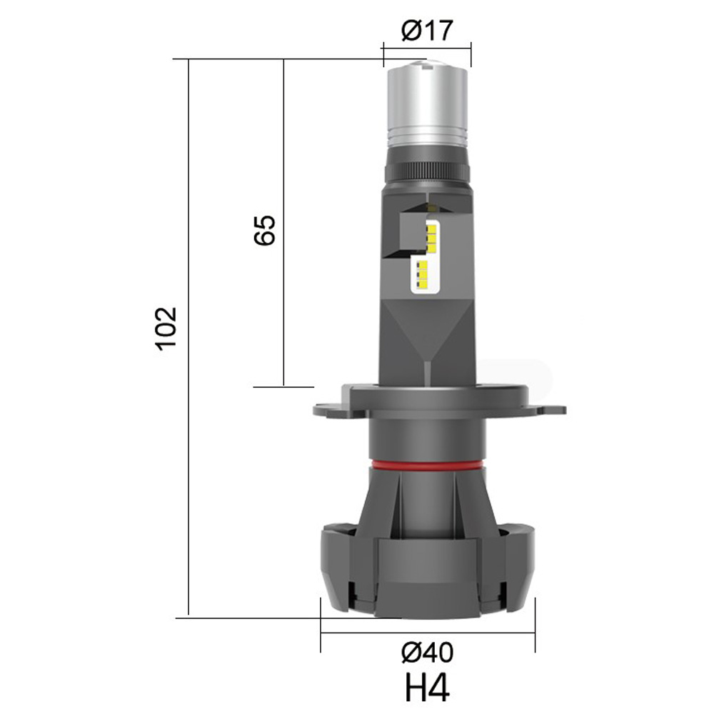 Laser Work Light HM-V4-H4 size