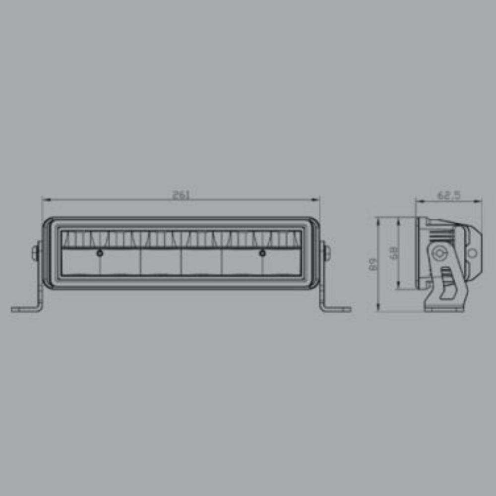 LED Collection - OSRAM Light Bar HM-2008-2 size