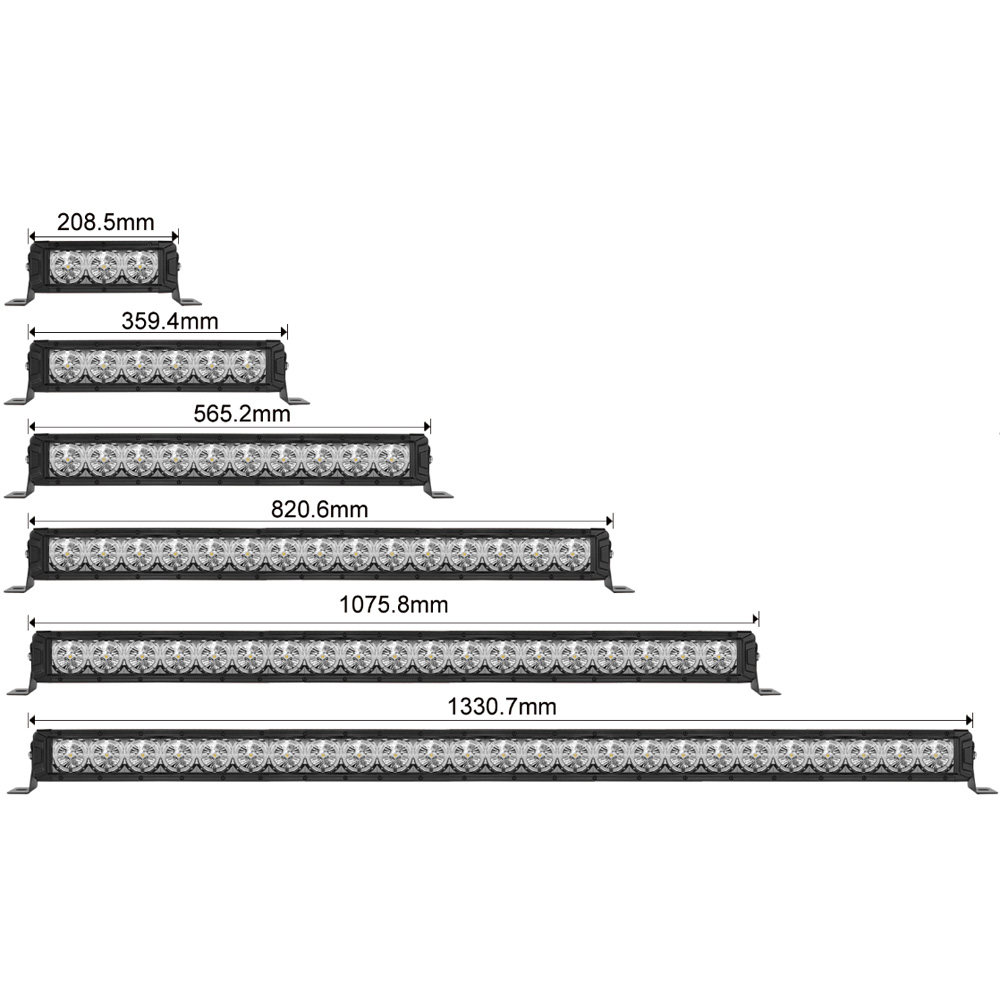 LED F04 Series - OSRAM Light Bar size