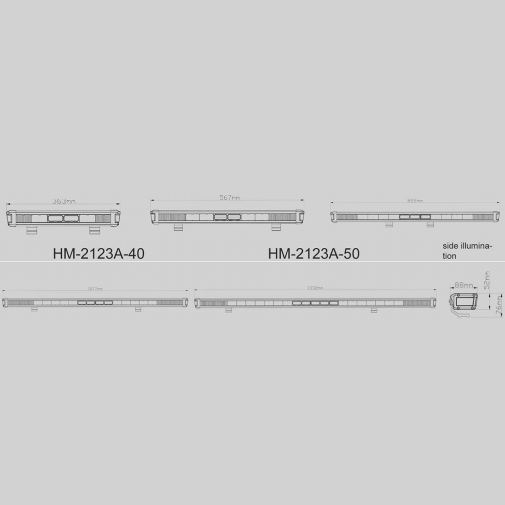 LED HM-2123A Series - OSRAM LED Light Bar main